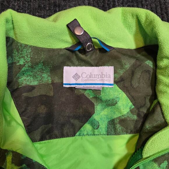 Columbia green camo jacket. fits like mens small - Picture 5 of 5
